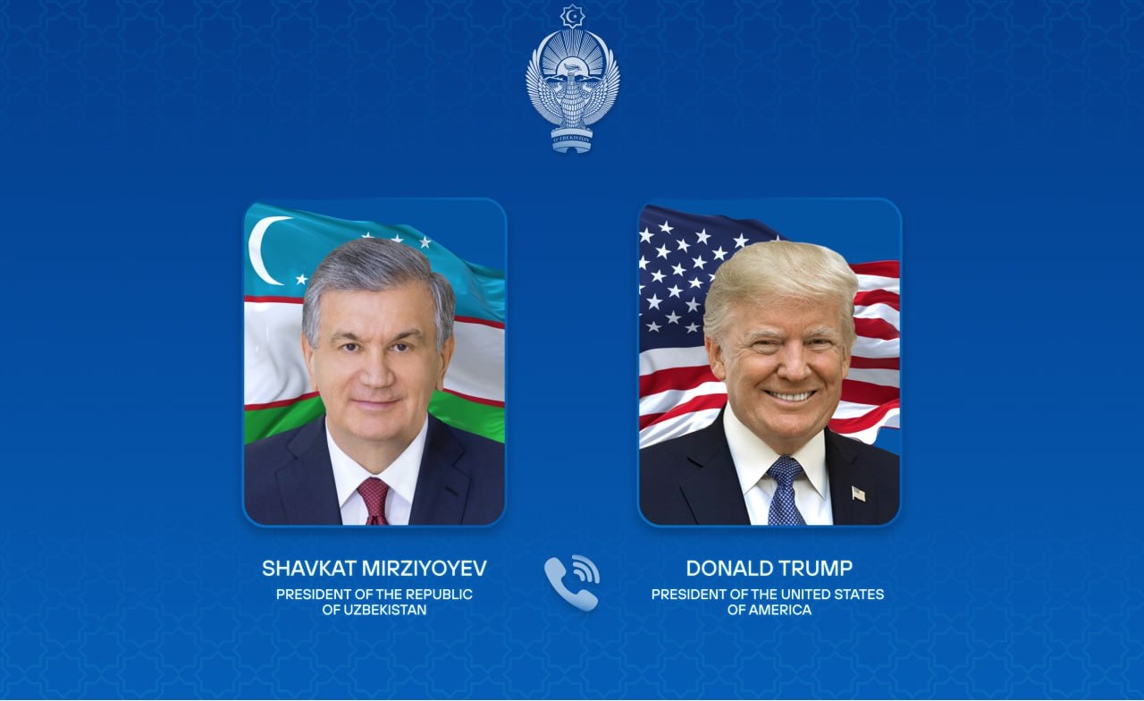 The leaders of Uzbekistan and the United States hold a telephone conversation